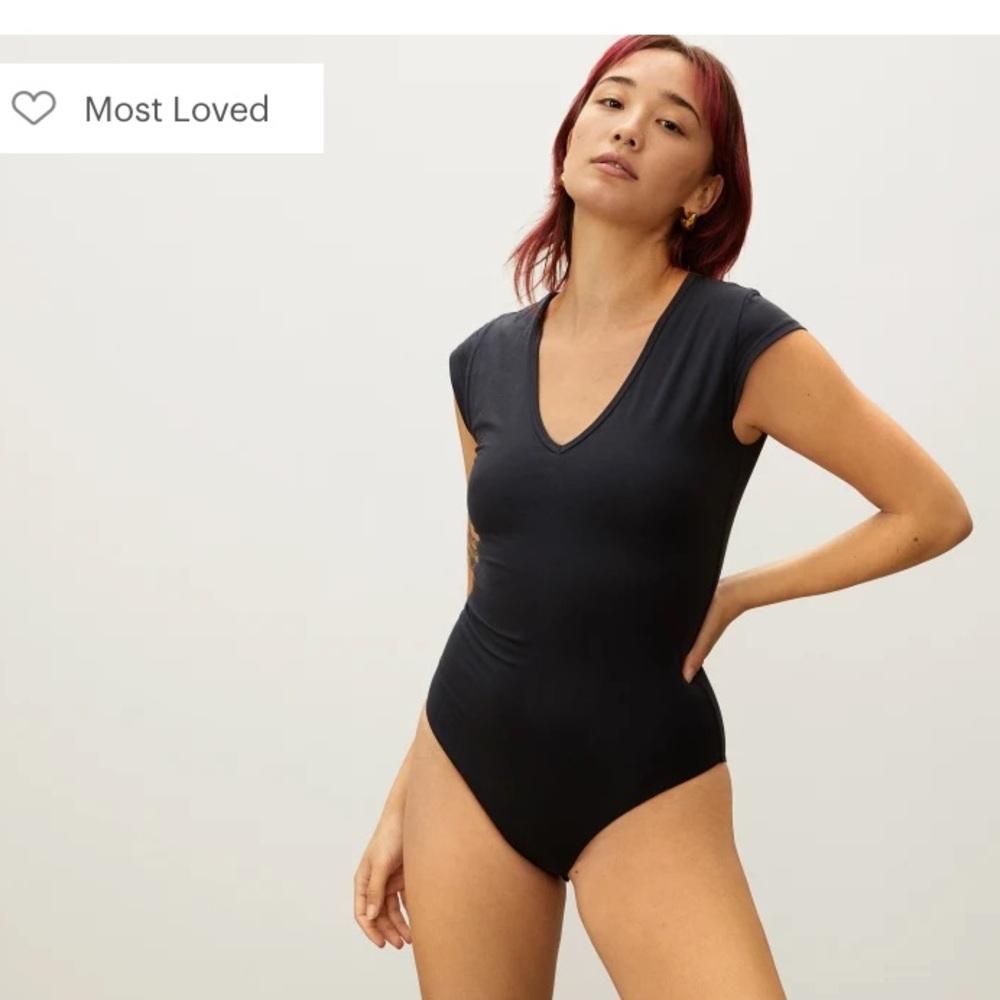 Everlane v-neck ballet bodysuit